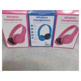3 Wireless Headphones...