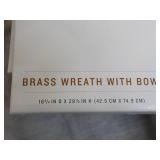 Hearth and Hand Brass Wreath with B...