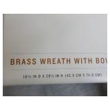 Hearth and Hand Brass Wreath with B...