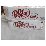 2 Diet Dr. Pepper 12 packs...
