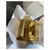 bright brass pocket door latch