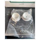 white pvc closet pole socket