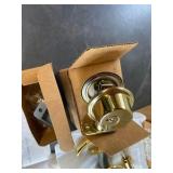 solid brass door lock set new