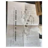 solid brass door lock set new