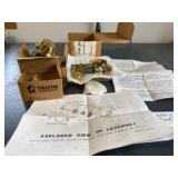 solid brass door lock set new