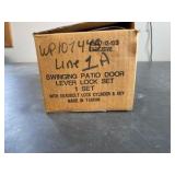 solid brass door lock set new