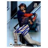 2019 Bowman Platinum Royce Lewis On-Card Autograph Card Minnesota Twins