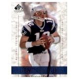 2002 SP Legendary Cuts - Tom Brady 3rd Year Card With New England Patriots