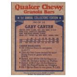 1986 Topps Quaker Chewy Granola Bars - Gary Carter #4
