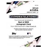 2022 Bowman