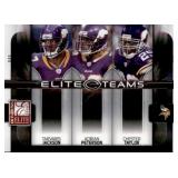 2008 Donruss Elite Adrian Peterson, Chester Taylor, Tarvaris Jackson #