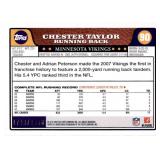 2008 Topps Chester Taylor #90 GOLD PARALLEL #