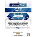2023 Donruss Diamond Kings Johnny Bench Insert Card MLB Legend