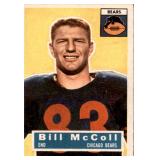 1956 Topps Bill McColl Chicago Bears Card