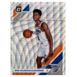 2019-20 Donruss Optic Shai Gilgeous-Alexander Silver Wave Prizm 2nd Year Card