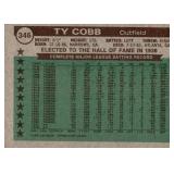 1976 Topps - The Sporting News AllTime All-Stars Ty Cobb #346