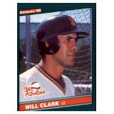 1986 Donruss Will Clark Rookie Card "The Rookies"