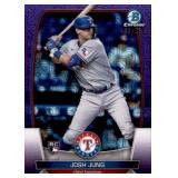 2023 Bowman Chrome Josh Jung Rookie Card Colored Parallel Serial #