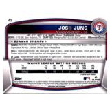 2023 Bowman Chrome Josh Jung Rookie Card Colored Parallel Serial #
