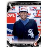 2018 Bowman International Ink  Fernando Tatis Jr. Prospect Rookie Card