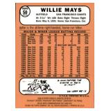 1996 Topps Willie Mays 1968 Reprint Card Film Still Attached