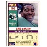 1990 Score - Cris Carter #193 Rookie Card