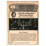 1976 Wonder Bread All-Star Series - Chuck Foreman #2