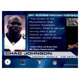 2001 Pacific Titanium Chad Johnson Rookie Card Serial #