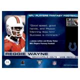 2001 Pacific Private Stock Titanium - Nfl Players Fantasy Football Reggie Wayne #11 /2000 (RC)
