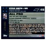 2007 Topps - All-Pro Steve Smith #418 Serial #