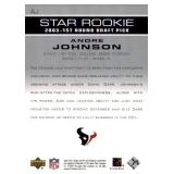 2003 Upper Deck - Star Rookies Andre Johnson #253 (RC) Rookie Card