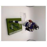 Adrian Peterson Autographed Player Figurine, Comes With Certificate of Authenticity for the Autograph, Figurine is in Great Shape, "All Day" Inscription in the Autograph Minnesota Vikings Legendary Ru