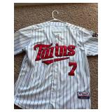 Joe Mauer Minnesota Twins Jersey White Color From Inaugural Season at Target Field, Comes With Target Field Patch on Sleeve