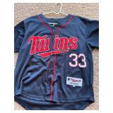 Justin Morneau Minnesota Twins Jersey Sized 48, Dark Blue Authentic MLB Licensed Jersey, Great for Twins Games