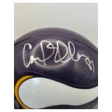 Purple People Eaters Autographed Mini Helmet Minnesota Vikings Legends Jim Marshall, Carl Eller, Alan Page, Gary Larsen, Authenticated Autographs, Comes in Original Case