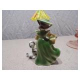 Vintage Figurine Set: Lady with Poodles