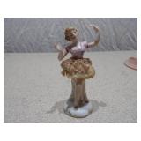 Kneeling Girl with Candle & Lace Dress Ballerina