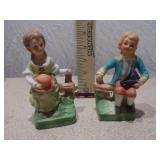 Vintage Goebel Hummel "School Boy" & "School Girl" Figurine Set