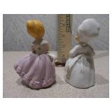 Vintage Porcelain Figurine Set: May Birthday Girl & Nurse