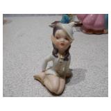 Vintage Ceramic Figurine Lot - Praying Child and Dancing Couple Planter