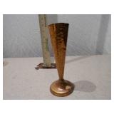 Vintage Copper Decor Set - Bud Vase and Turkish Coffee Pot (Cezve)