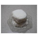 Set of 2 Vintage Glass Dishes with Lids