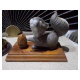 Set of 3 Animal Figurines - Squirrel and Bear Cubs