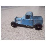 Lot of 3 Vintage Blue TootsieToy Die-Cast Cars