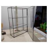 3-Tier Glass and Metal Display Case