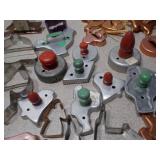 Large Collection of Vintage and Modern Cookie Cutters with Storage Tray