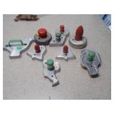 Large Collection of Vintage and Modern Cookie Cutters with Storage Tray