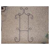 Collection of Ornate Black Wrought Iron Wall Decor - 3 Pieces