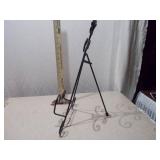 Ornate Tall Black Metal Easel