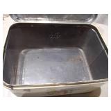 Vintage Kromex Metal Bread Box - Floral Decal & Matching Metal Lid